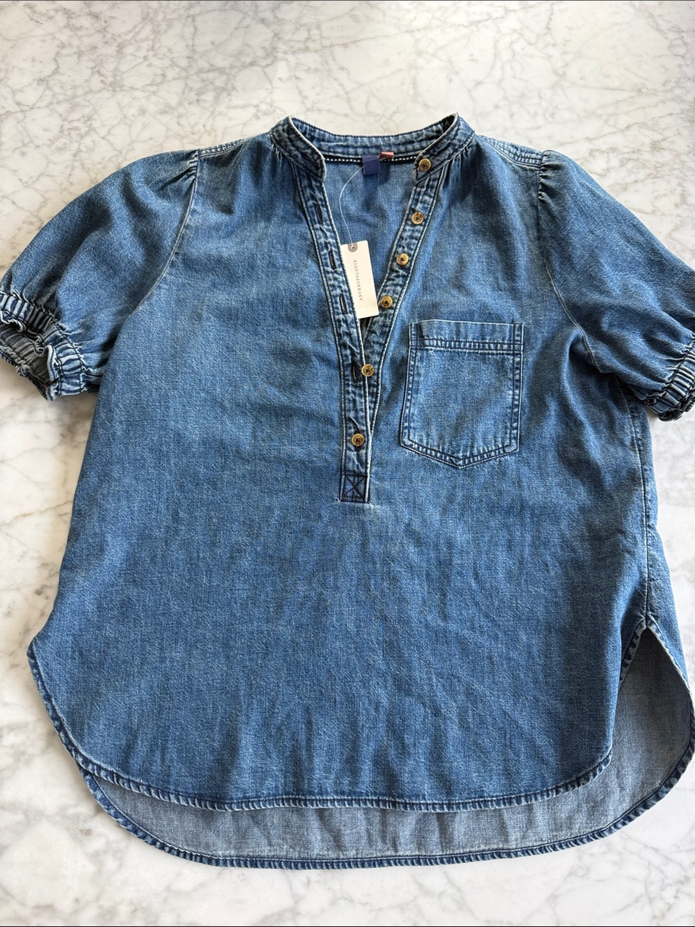 Anthropologie Pilcro Denim Blouse